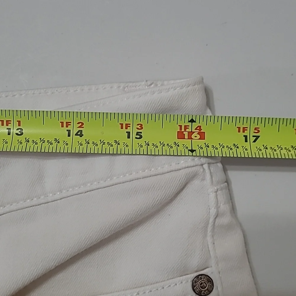 Talbots White Straight Leg Crop Jeans size 8 PETITE